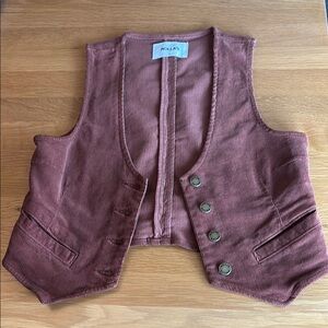 Rolla's Dallas Corduroy Vest in Chestnut Size Small